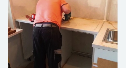 Сборка кухонного гарнитура. Сестрорецк